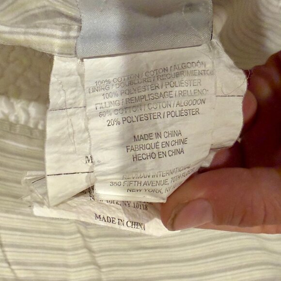 Vintage Laura Ashley Home Maisy Floral Pillow Sham Yellow Gray White Cottage - Picture 4 of 8